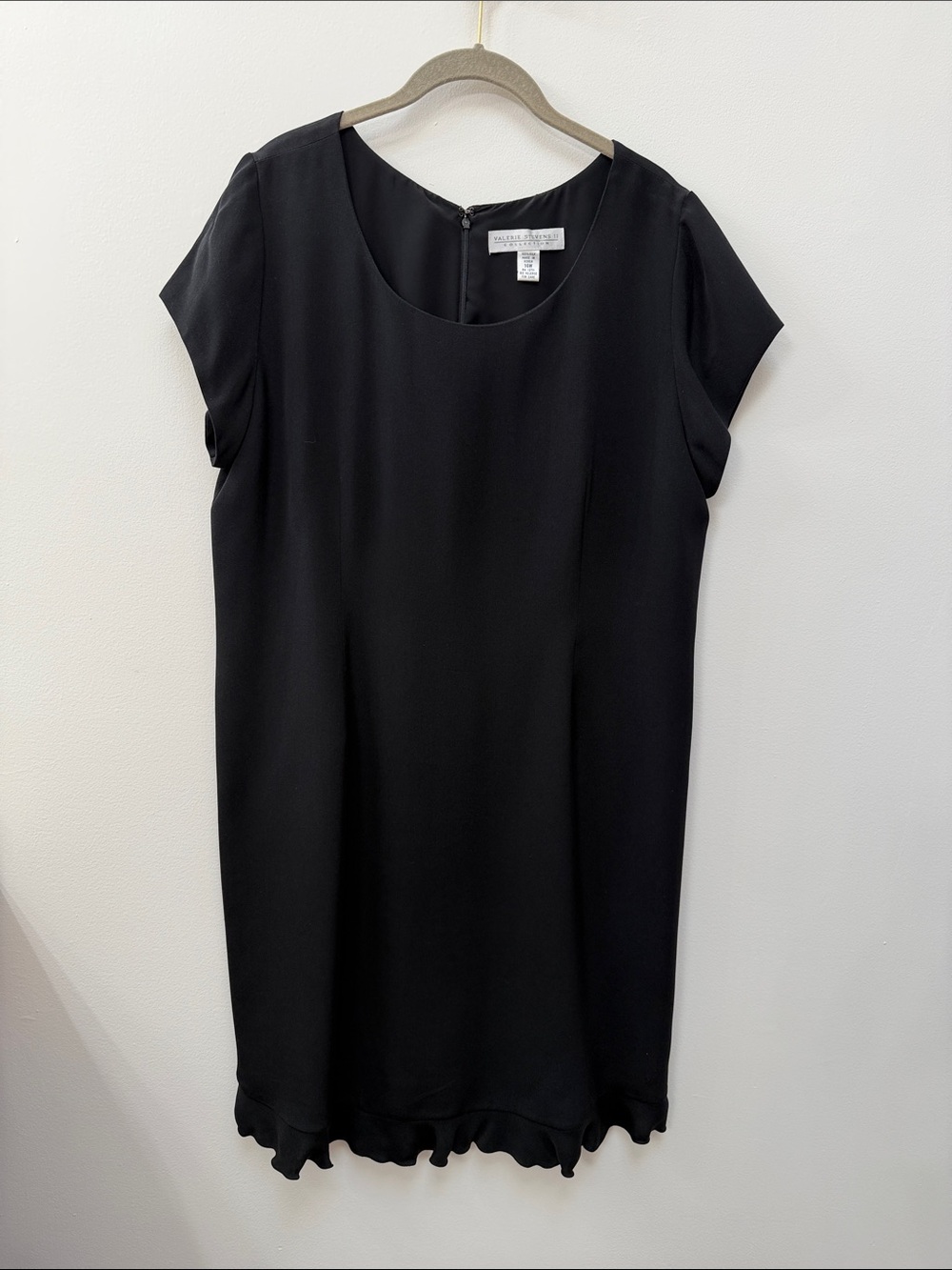 Valerie Stevens Black Silk Evening Dress